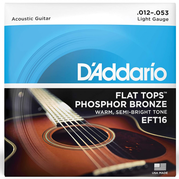 D’Addario EFT16 Flat Tops Phosphor Bronze