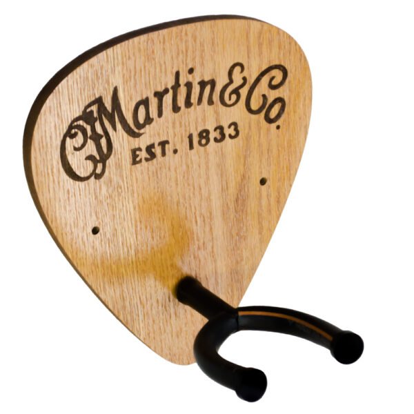 Premium Solid Wood Guitar Wall Hanger Plectrum Style - Image 2