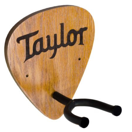 Premium Solid Wood Guitar Wall Hanger Plectrum Style