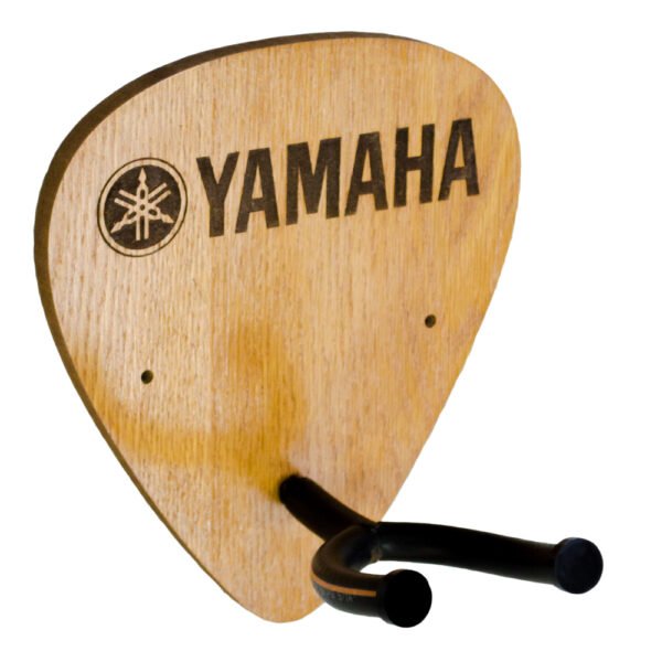 Premium Solid Wood Guitar Wall Hanger Plectrum Style - Image 3