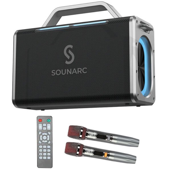 Soundarc K2 Party Speaker with Dual Rechargeable Wireless Mics - Image 2