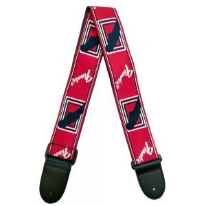Fender 2″ Monogrammed Strap Red