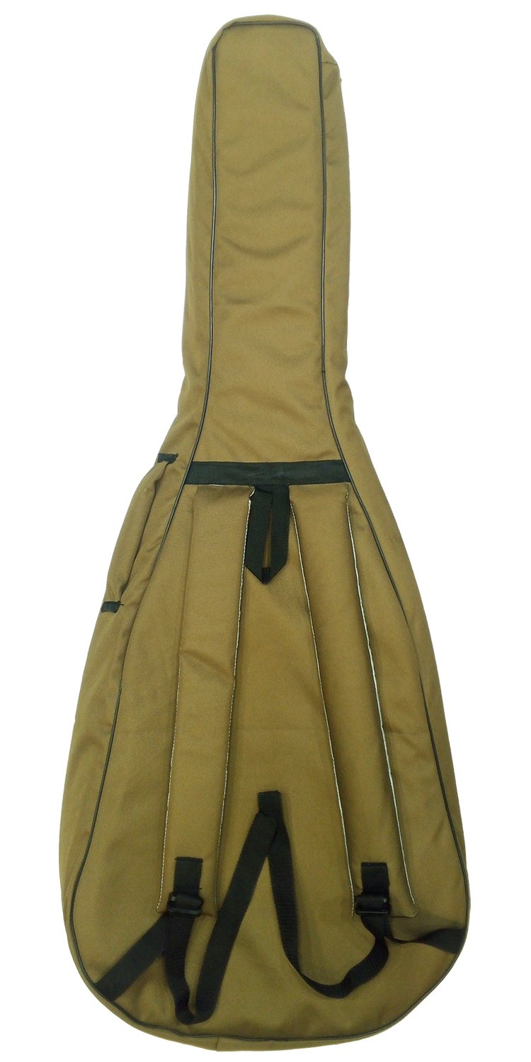 Acoustic Guitar Gig Bag Cotton Brown - Image 2