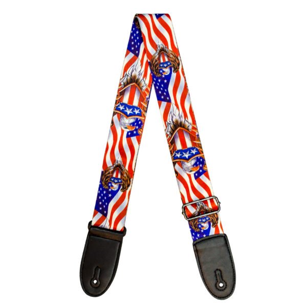 Lespoir with American Eagle Pattern Guitar Strap
