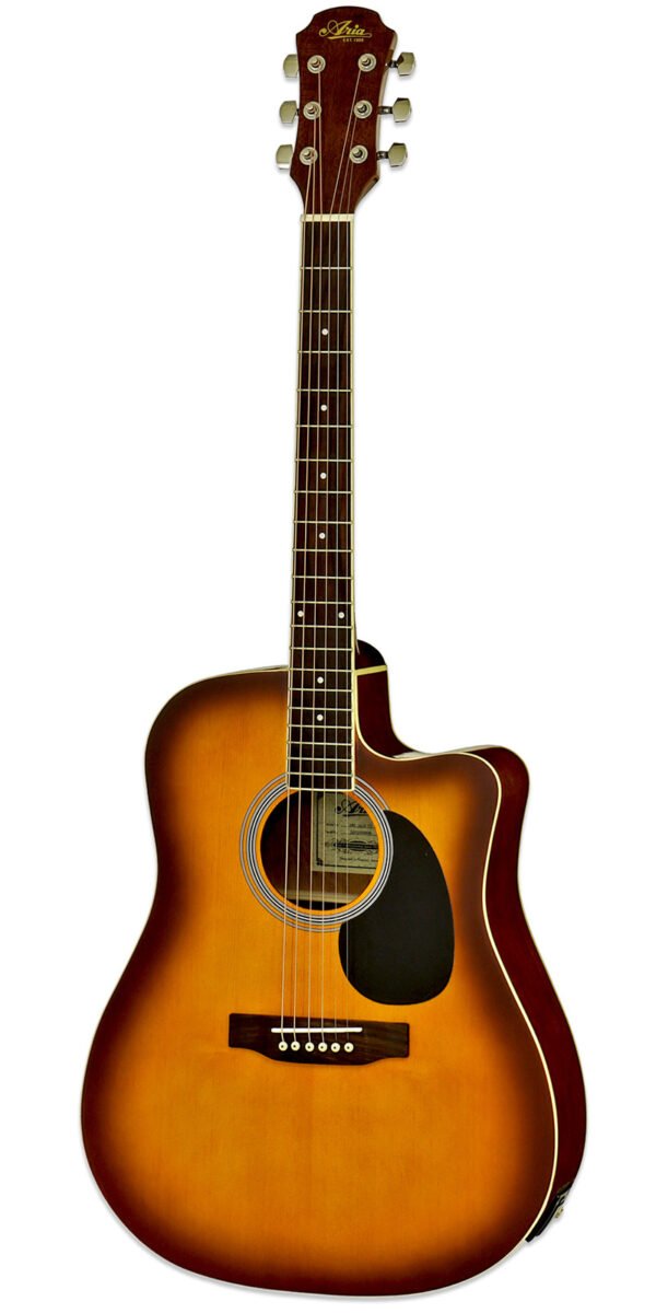 Aria Prodigy AWN-15CE Acoustic Electric Guitar Tobacco Sunburst