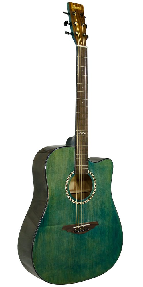 Better DC-41 Sapphire Blue Solid Wood Acoustic