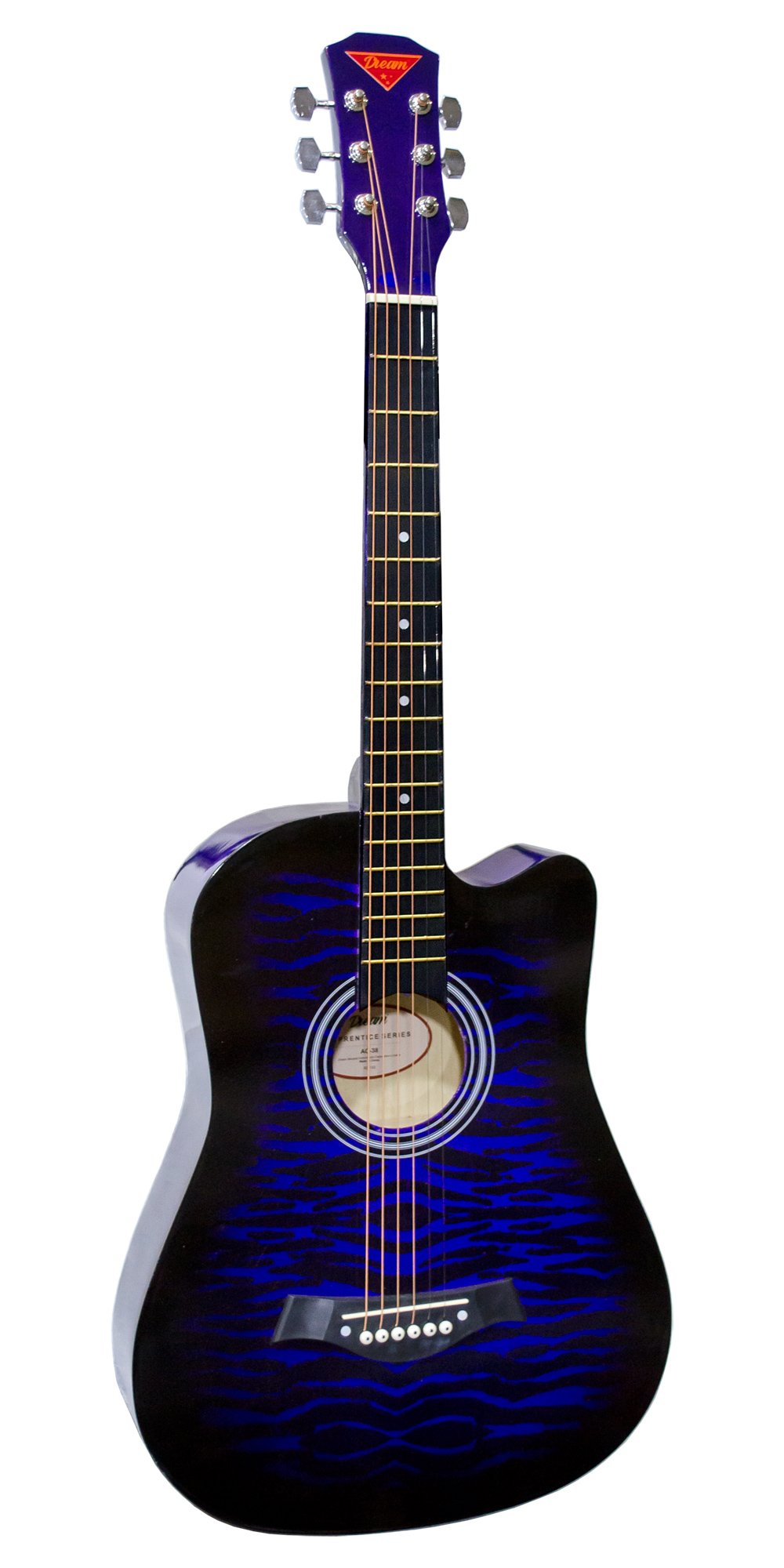Dream Apprentice Series AC-38 Acoustic Guitar - Purple Stripe Burst
