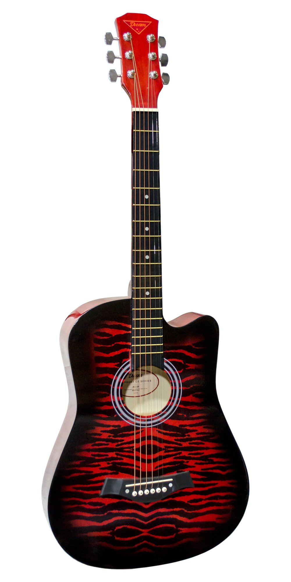 Dream Apprentice Series AC-38 Acoustic Guitar - Red Stripe Burst