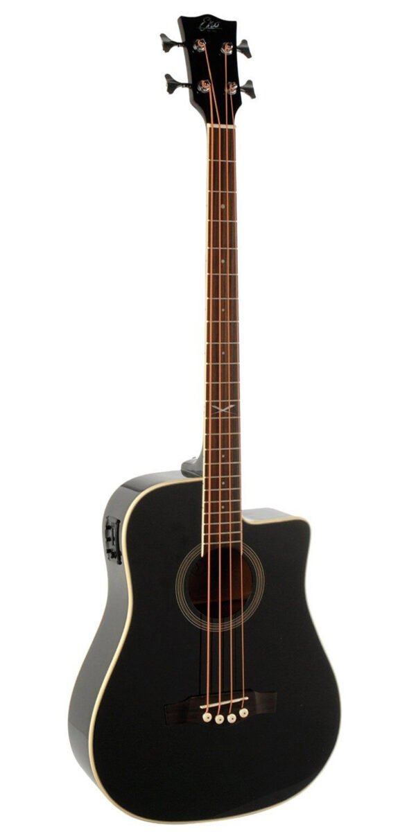 Eko NXT Series Semi Acoustic Bass Guitar Black