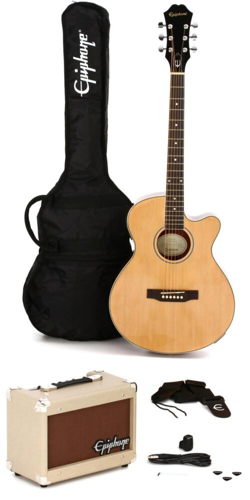 Epiphone PR-4E Acoustic Electric Player Pack – Natural