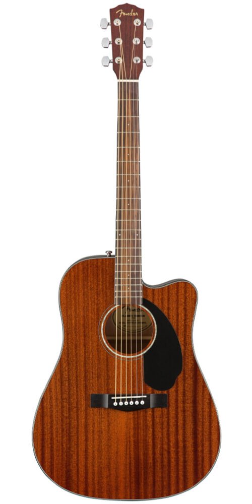 Fender CD-60SCE Solid Top All Mahogany Semi Acoustic Guitar