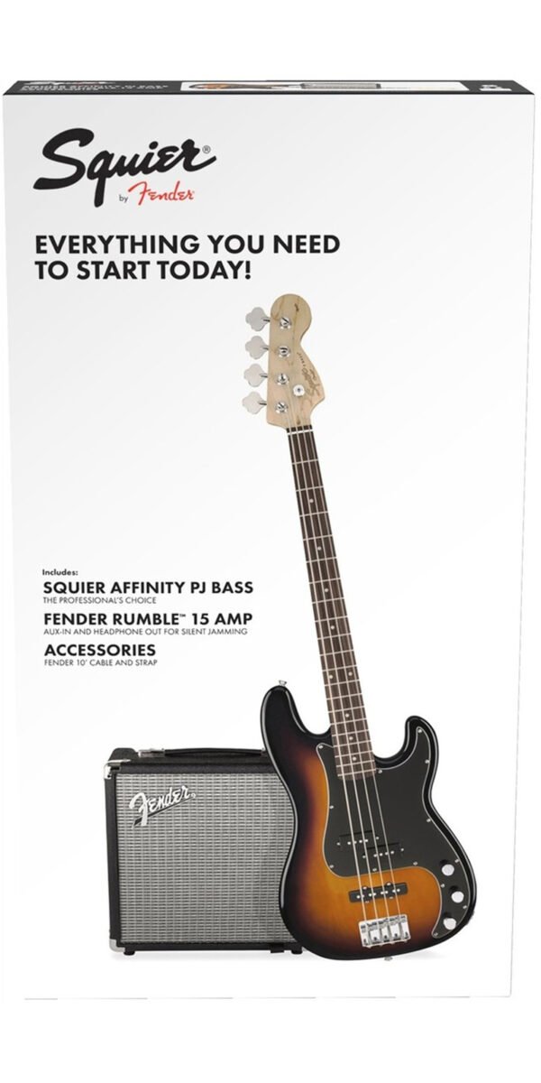 Squier Affinity Series Precision Bass PJ Pack – Sunburst