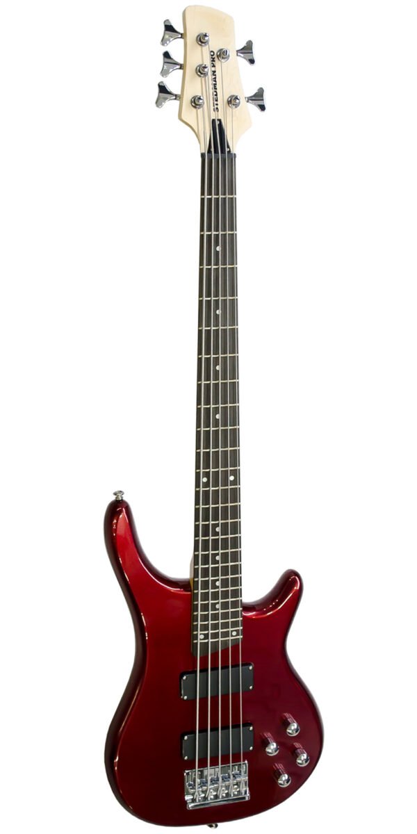 Stedman Pro AXE-5 5-String Bass Guitar Wine Red