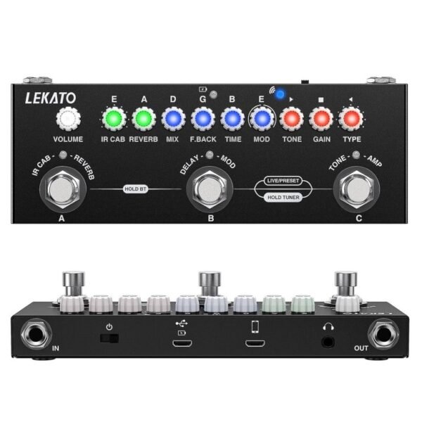 Lekato CUBE Baby Multi Effects Pedal (9 preamp models)