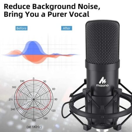 Maono AU-A03 Condenser Microphone Kit (Boom Arm) - Image 2