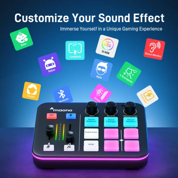 Maono Maonocaster G1 NEO Gaming Audio Mixer - Image 4