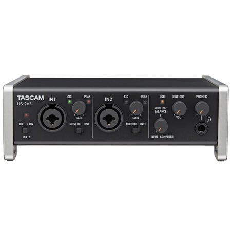 Tascam US-2×2 USB Audio Interface with MIDI Support
