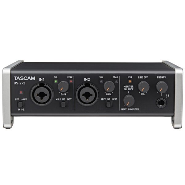 Tascam US-2×2 USB Audio Interface with MIDI Support