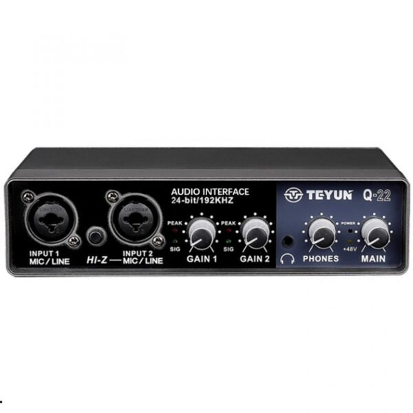 Teyun Q22 USB Audio Interface (new generation of Q-22 sound card)