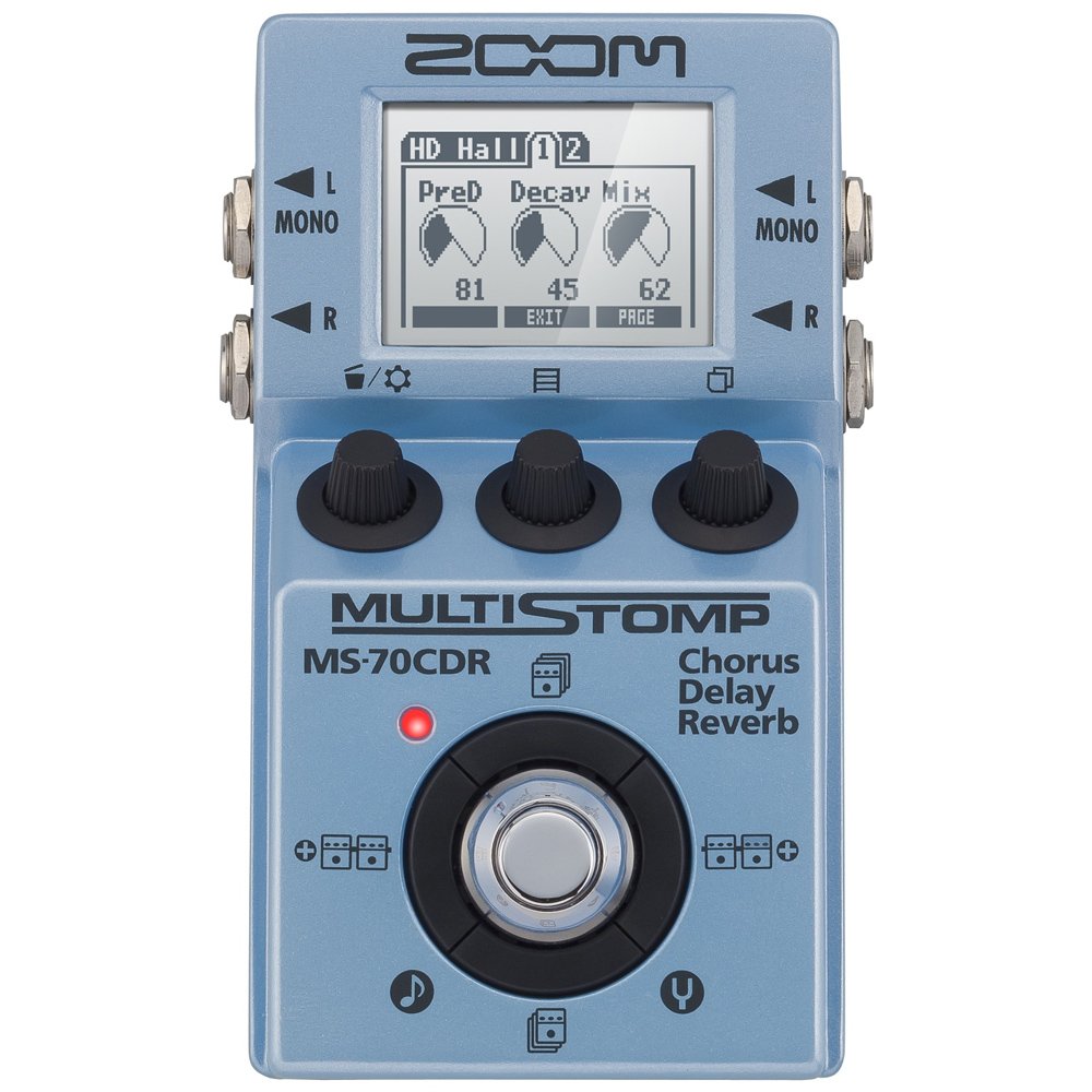 Zoom MS-70CDR MultiStomp Chorus Delay Reverb Pedal
