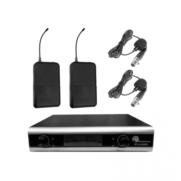 SoundTech Pro STW-3000 Dual Collar Wireless Microphones