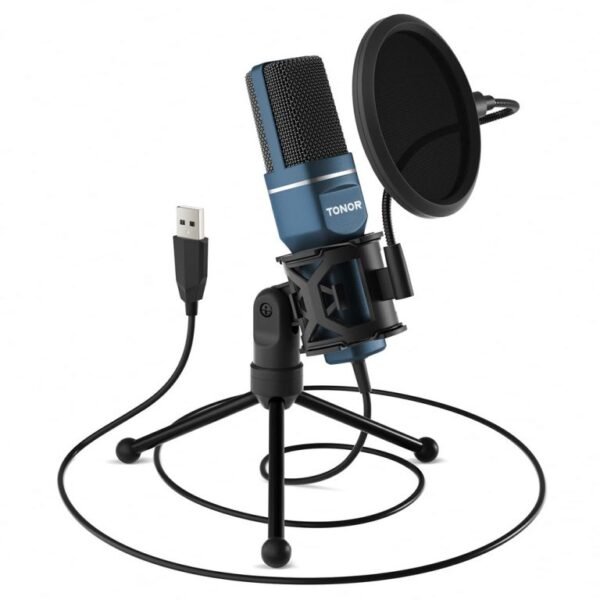 Tonor TC-777 USB Condenser Microphone (with Power Cord)