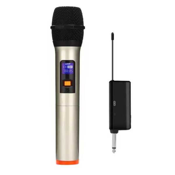 Wireless Mic with Rechargeable Receiver