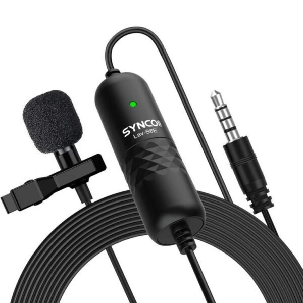 SYNCO Lav-S6E Omnidirectional Collar Microphone