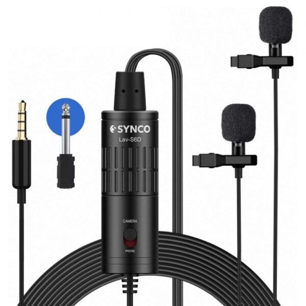 SYNCO Lav-S6D Dual Lavalier Microphone