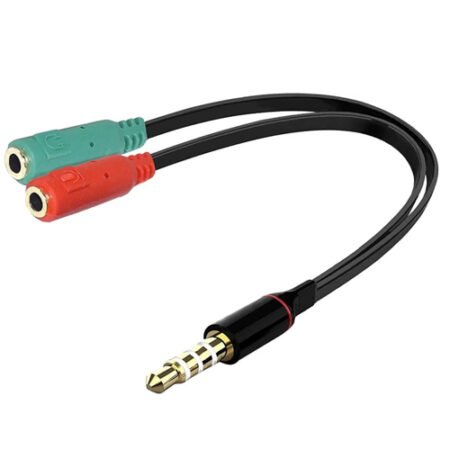 Headset Earphones Handsfree Aux Y Splitter Cable