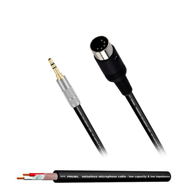 Proel MIDI to Aux 3.5mm Cable