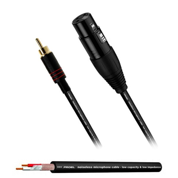 Proel XLR Female to RCA Cable