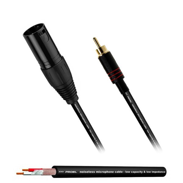 Proel XLR Male to RCA Cable