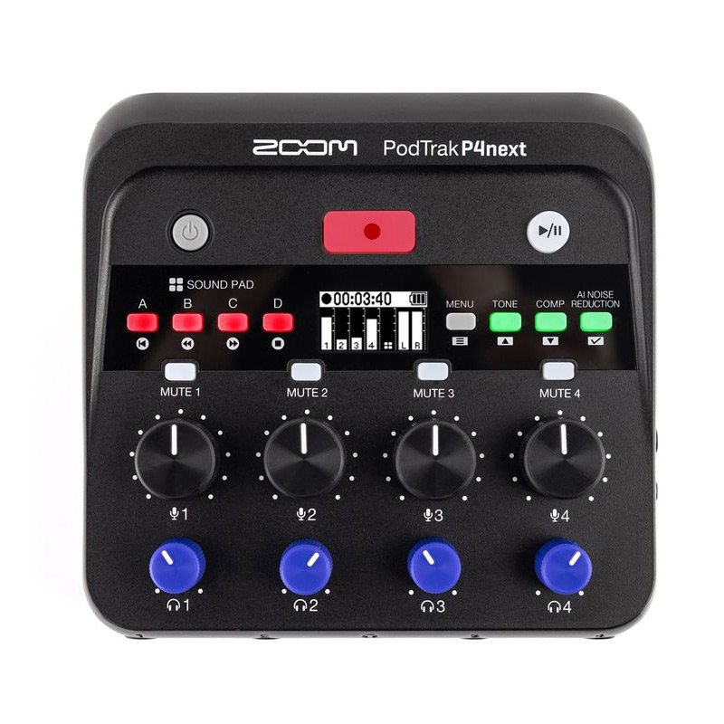 Zoom PodTrak P4next Podcast Recorder