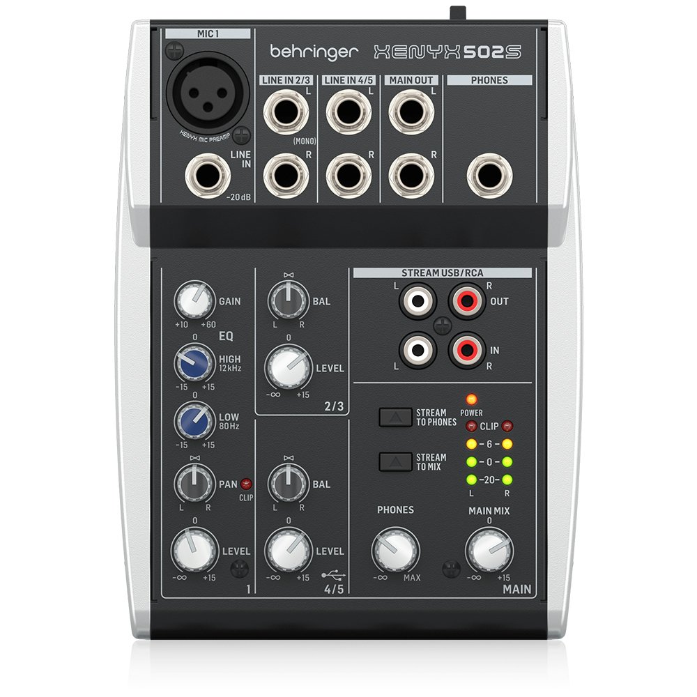 Behringer Xenyx 502S USB Streaming Mixer
