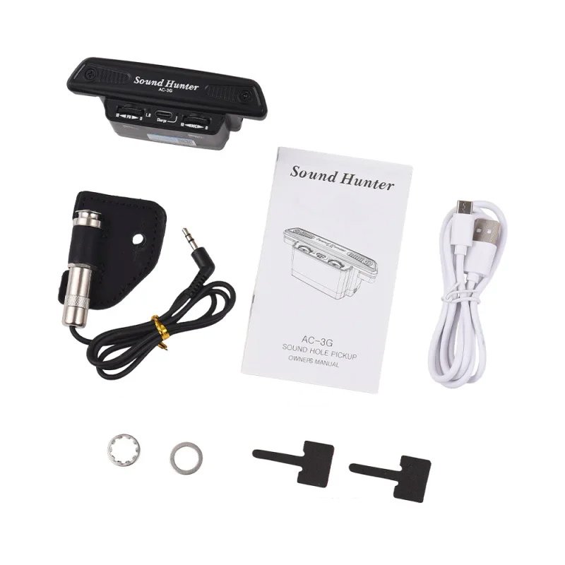 Sound Hunter AC-3G Active Sound Hole Pickup with Condenser Mic - Image 3
