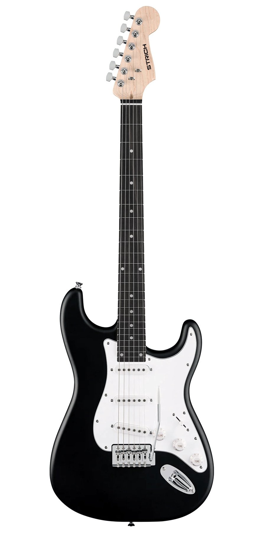 Strich S120 Advance Strat Electric Guitar - Black