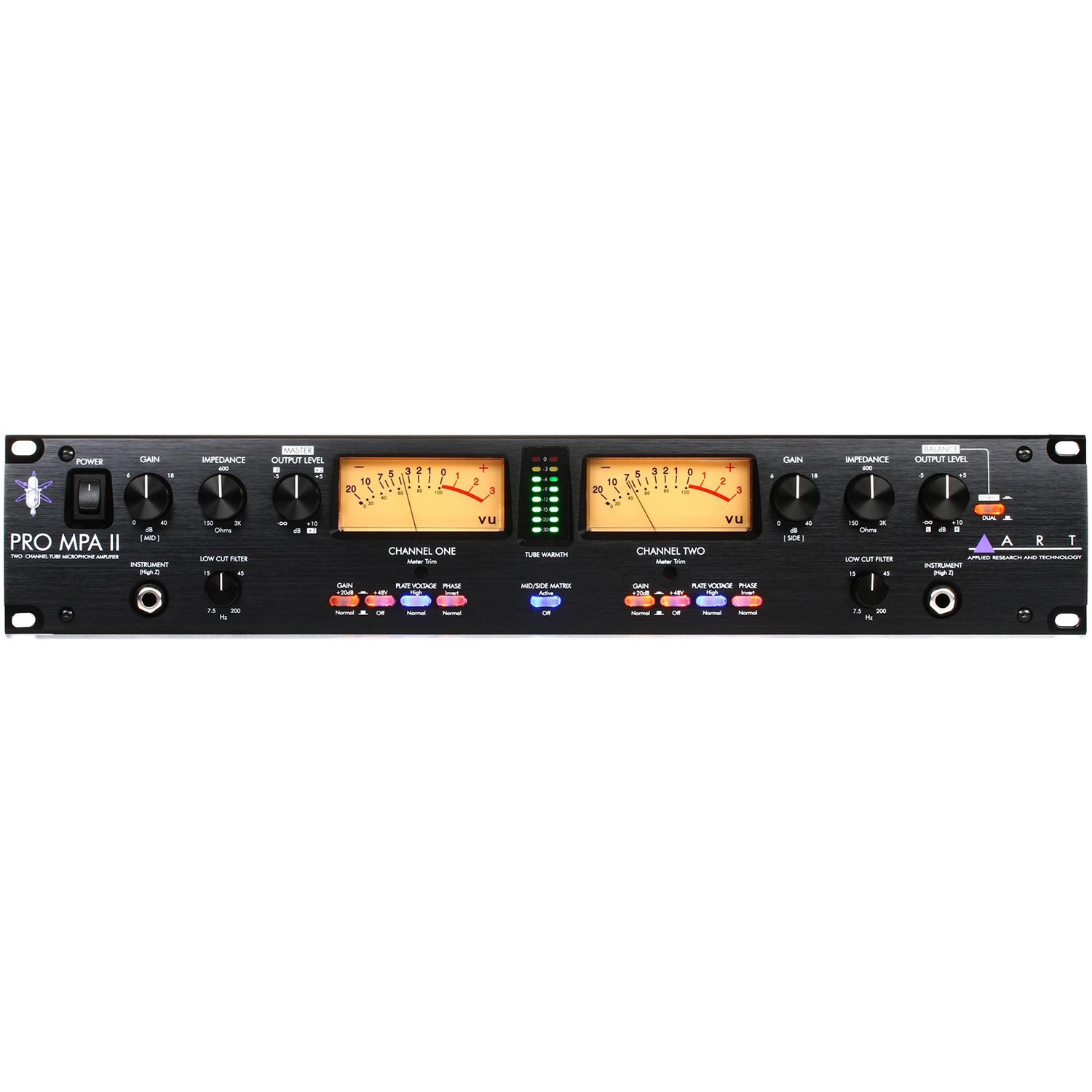 ART Pro MPA II 2-channel Tube Microphone Preamp
