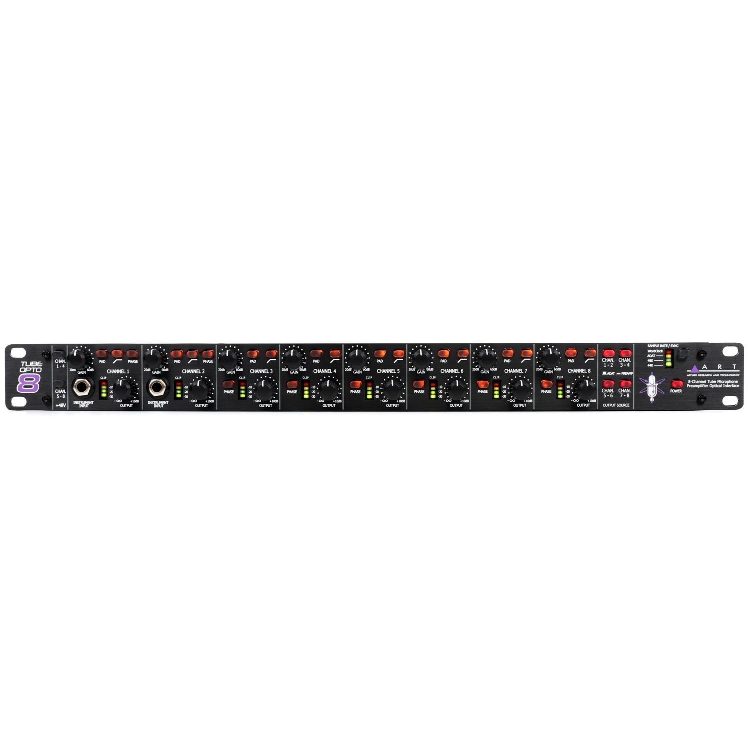 ART TubeOpto 8 8-channel Tube Microphone Preamp